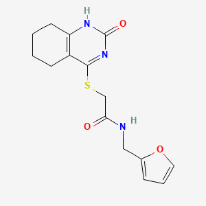 N-(2-furylmethyl)-2-[(2-oxo-1,2,5,6,7,8-hexahydroquinazolin-4-yl)thio]acetamide
