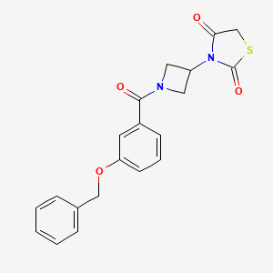 3-(1-(3-(Benzyloxy)benzoyl)azetidin-3-yl)thiazolidine-2,4-dione