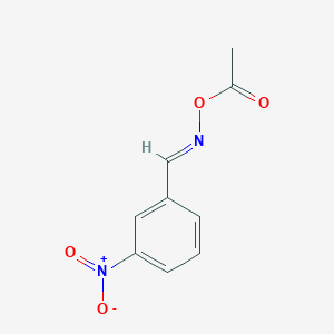 molecular formula C9H8N2O4 B2777620 N-(acetyloxy)-N-[(E)-(3-nitrophenyl)methylidene]amine CAS No. 808101-24-8