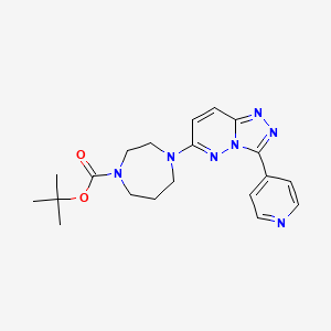 Tert-butyl 4-(3-pyridin-4-yl-[1,2,4]triazolo[4,3-b]pyridazin-6-yl)-1,4-diazepane-1-carboxylate