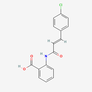2-[3-(4-Chlorophenyl)prop-2-enamido]benzoic acid