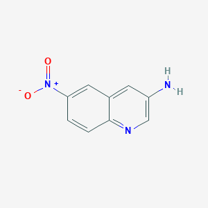 molecular formula C9H7N3O2 B2777638 6-Nitroquinolin-3-amine CAS No. 646996-44-3