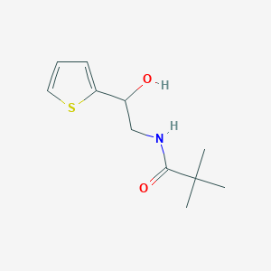 N-(2-hydroxy-2-(thiophen-2-yl)ethyl)pivalamide