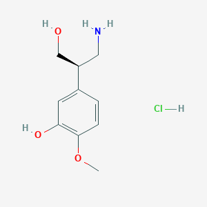 B2777650 (r)-3-(3-Hydroxy-4-methoxyphenyl)-beta-alaninol hcl CAS No. 2007921-03-9