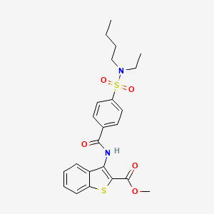 methyl 3-(4-(N-butyl-N-ethylsulfamoyl)benzamido)benzo[b]thiophene-2-carboxylate