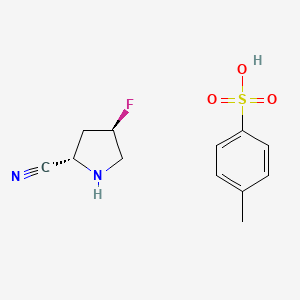 (2S,4R)-4-Fluoropyrrolidine-2-carbonitrile;4-methylbenzenesulfonic acid