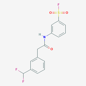 3-[[2-[3-(Difluoromethyl)phenyl]acetyl]amino]benzenesulfonyl fluoride