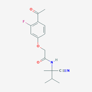 2-(4-acetyl-3-fluorophenoxy)-N-(1-cyano-1,2-dimethylpropyl)acetamide