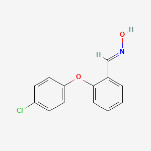 molecular formula C13H10ClNO2 B2777672 2-(4-Chlorophenoxy)benzenecarbaldehyde oxime CAS No. 449778-56-7