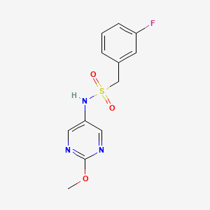 1-(3-fluorophenyl)-N-(2-methoxypyrimidin-5-yl)methanesulfonamide