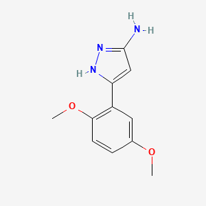 molecular formula C11H13N3O2 B2777677 3-(2,5-dimethoxyphenyl)-1H-pyrazol-5-amine CAS No. 501902-79-0