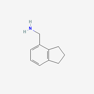 molecular formula C10H13N B2777688 (2,3-dihydro-1H-inden-4-yl)methanamine CAS No. 17450-60-1