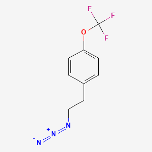 molecular formula C9H8F3N3O B2777692 1-(2-Azidoethyl)-4-(trifluoromethoxy)benzene CAS No. 864528-56-3