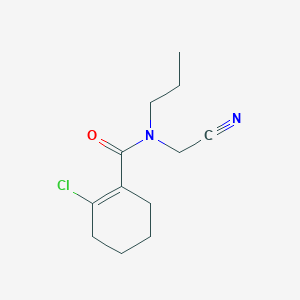 2-chloro-N-(cyanomethyl)-N-propylcyclohex-1-ene-1-carboxamide