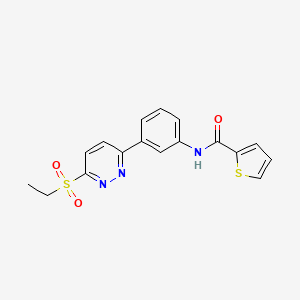 N-(3-(6-(ethylsulfonyl)pyridazin-3-yl)phenyl)thiophene-2-carboxamide