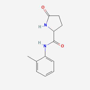 molecular formula C12H14N2O2 B2777700 5-Oxo-pyrrolidine-2-carboxylic acid o-tolylamide CAS No. 4193-42-4