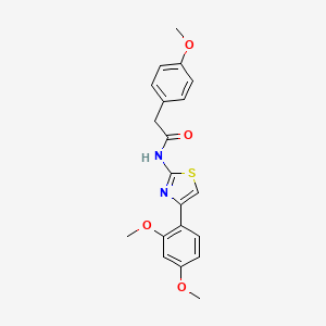 molecular formula C20H20N2O4S B2777701 N-(4-(2,4-dimethoxyphenyl)thiazol-2-yl)-2-(4-methoxyphenyl)acetamide CAS No. 923395-68-0