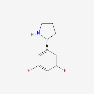 molecular formula C10H11F2N B2777703 (2R)-2-(3,5-difluorophenyl)pyrrolidine CAS No. 1241683-70-4