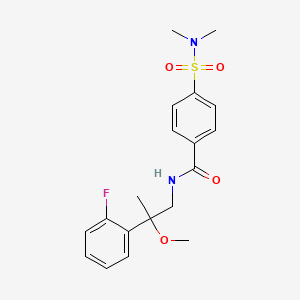 4-(N,N-dimethylsulfamoyl)-N-(2-(2-fluorophenyl)-2-methoxypropyl)benzamide