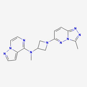 N-methyl-1-{3-methyl-[1,2,4]triazolo[4,3-b]pyridazin-6-yl}-N-{pyrazolo[1,5-a]pyrazin-4-yl}azetidin-3-amine