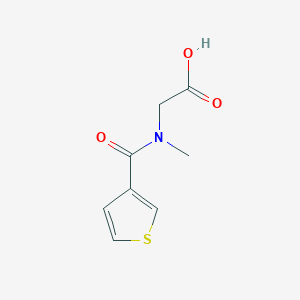 molecular formula C8H9NO3S B2777718 2-(N-methyl-1-thiophen-3-ylformamido)acetic acid CAS No. 926215-69-2