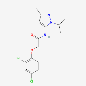 molecular formula C15H17Cl2N3O2 B2777720 2-(2,4-二氯苯氧基)-N-(1-异丙基-3-甲基-1H-嘧啶-5-基)乙酰胺 CAS No. 1172044-12-0