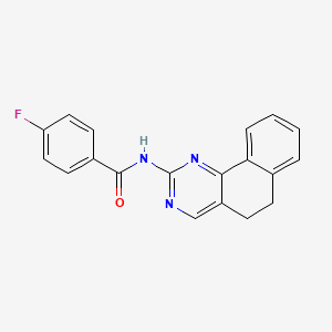 N-(5,6-dihydrobenzo[h]quinazolin-2-yl)-4-fluorobenzenecarboxamide