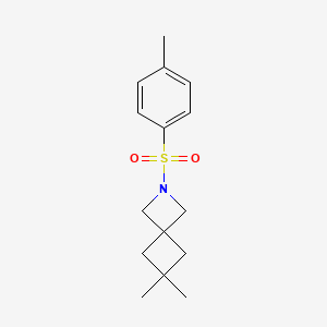 molecular formula C15H21NO2S B2777748 6,6-Dimethyl-2-(4-methylphenyl)sulfonyl-2-azaspiro[3.3]heptane CAS No. 2309572-38-9