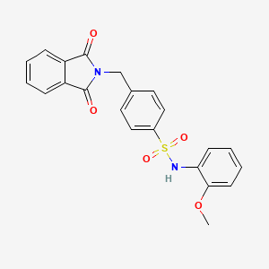 4-((1,3-dioxoisoindolin-2-yl)methyl)-N-(2-methoxyphenyl)benzenesulfonamide