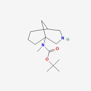 molecular formula C14H26N2O2 B2777755 Tert-butyl N-(3-azabicyclo[3.3.1]nonan-1-yl)-N-methylcarbamate CAS No. 2470436-95-2