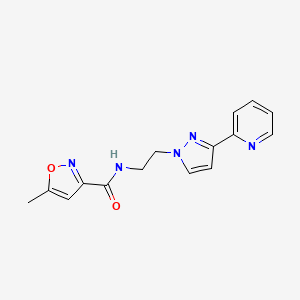 5-methyl-N-(2-(3-(pyridin-2-yl)-1H-pyrazol-1-yl)ethyl)isoxazole-3-carboxamide