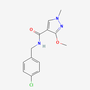 N-(4-chlorobenzyl)-3-methoxy-1-methyl-1H-pyrazole-4-carboxamide