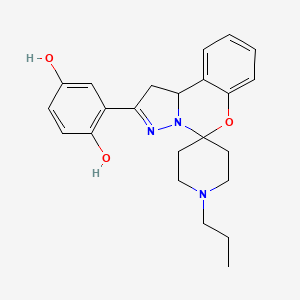 2-(1'-Propyl-1,10b-dihydrospiro[benzo[e]pyrazolo[1,5-c][1,3]oxazine-5,4'-piperidin]-2-yl)benzene-1,4-diol