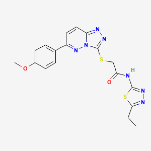N-(5-ethyl-1,3,4-thiadiazol-2-yl)-2-((6-(4-methoxyphenyl)-[1,2,4]triazolo[4,3-b]pyridazin-3-yl)thio)acetamide