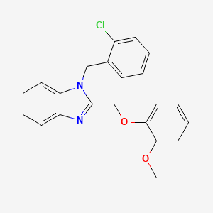1-[(2-Chlorophenyl)methyl]-2-[(2-methoxyphenoxy)methyl]benzimidazole