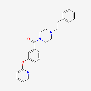 1-(2-Phenylethyl)-4-[3-(pyridin-2-yloxy)benzoyl]piperazine
