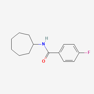 molecular formula C14H18FNO B2777807 N-cycloheptyl-4-fluorobenzamide CAS No. 326902-25-4