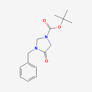 molecular formula C15H20N2O3 B2777818 Tert-butyl 3-benzyl-4-oxoimidazolidine-1-carboxylate CAS No. 845546-63-6