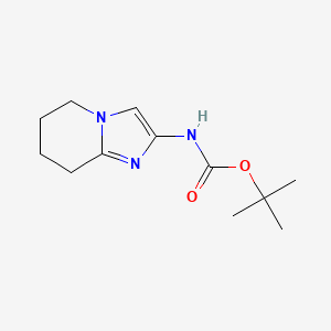molecular formula C12H19N3O2 B2777821 tert-butyl N-{5H,6H,7H,8H-imidazo[1,2-a]pyridin-2-yl}carbamate CAS No. 1936231-27-4