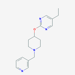 molecular formula C17H22N4O B2777832 5-Ethyl-2-[1-(pyridin-3-ylmethyl)piperidin-4-yl]oxypyrimidine CAS No. 2380175-12-0