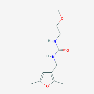 molecular formula C11H18N2O3 B2777834 1-((2,5-二甲基呋喃-3-基)甲基)-3-(2-甲氧基乙基)脲 CAS No. 1351622-25-7