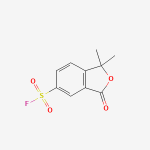 molecular formula C10H9FO4S B2777842 1,1-Dimethyl-3-oxo-2-benzofuran-5-sulfonyl fluoride CAS No. 2171977-59-4