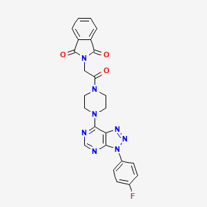 molecular formula C24H19FN8O3 B2777849 2-(2-(4-(3-(4-fluorophenyl)-3H-[1,2,3]triazolo[4,5-d]pyrimidin-7-yl)piperazin-1-yl)-2-oxoethyl)isoindoline-1,3-dione CAS No. 920386-67-0