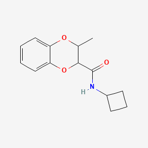 molecular formula C14H17NO3 B2777865 N-cyclobutyl-3-methyl-2,3-dihydro-1,4-benzodioxine-2-carboxamide CAS No. 2097893-06-4