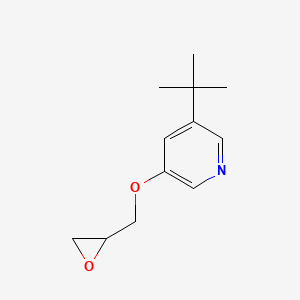 molecular formula C12H17NO2 B2777866 3-Tert-butyl-5-(oxiran-2-ylmethoxy)pyridine CAS No. 2411226-93-0