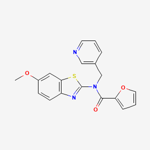 N-(6-methoxybenzo[d]thiazol-2-yl)-N-(pyridin-3-ylmethyl)furan-2-carboxamide