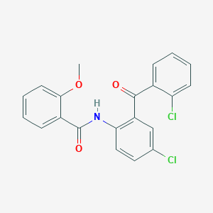 N-[4-chloro-2-(2-chlorobenzoyl)phenyl]-2-methoxybenzamide