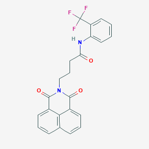 molecular formula C23H17F3N2O3 B2777903 4-(1,3-dioxobenzo[de]isoquinolin-2-yl)-N-[2-(trifluoromethyl)phenyl]butanamide CAS No. 613219-37-7