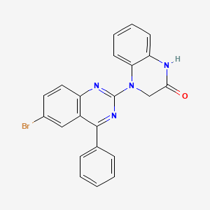 molecular formula C22H15BrN4O B2777911 4-(6-溴-4-苯基喹唑啉-2-基)-3,4-二氢喹喔啉-2(1H)-酮 CAS No. 313395-48-1