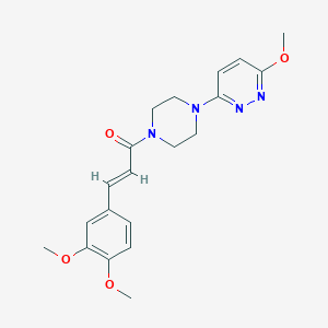 molecular formula C20H24N4O4 B2777919 (E)-3-(3,4-二甲氧基苯基)-1-(4-(6-甲氧基嘧啶-3-基)哌嗪-1-基)丙-2-烯-1-酮 CAS No. 946283-34-7